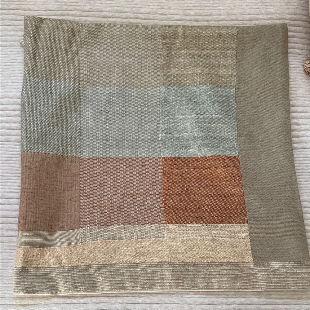 West Elm Natural Cream Cotton-Silk Blend Fabric